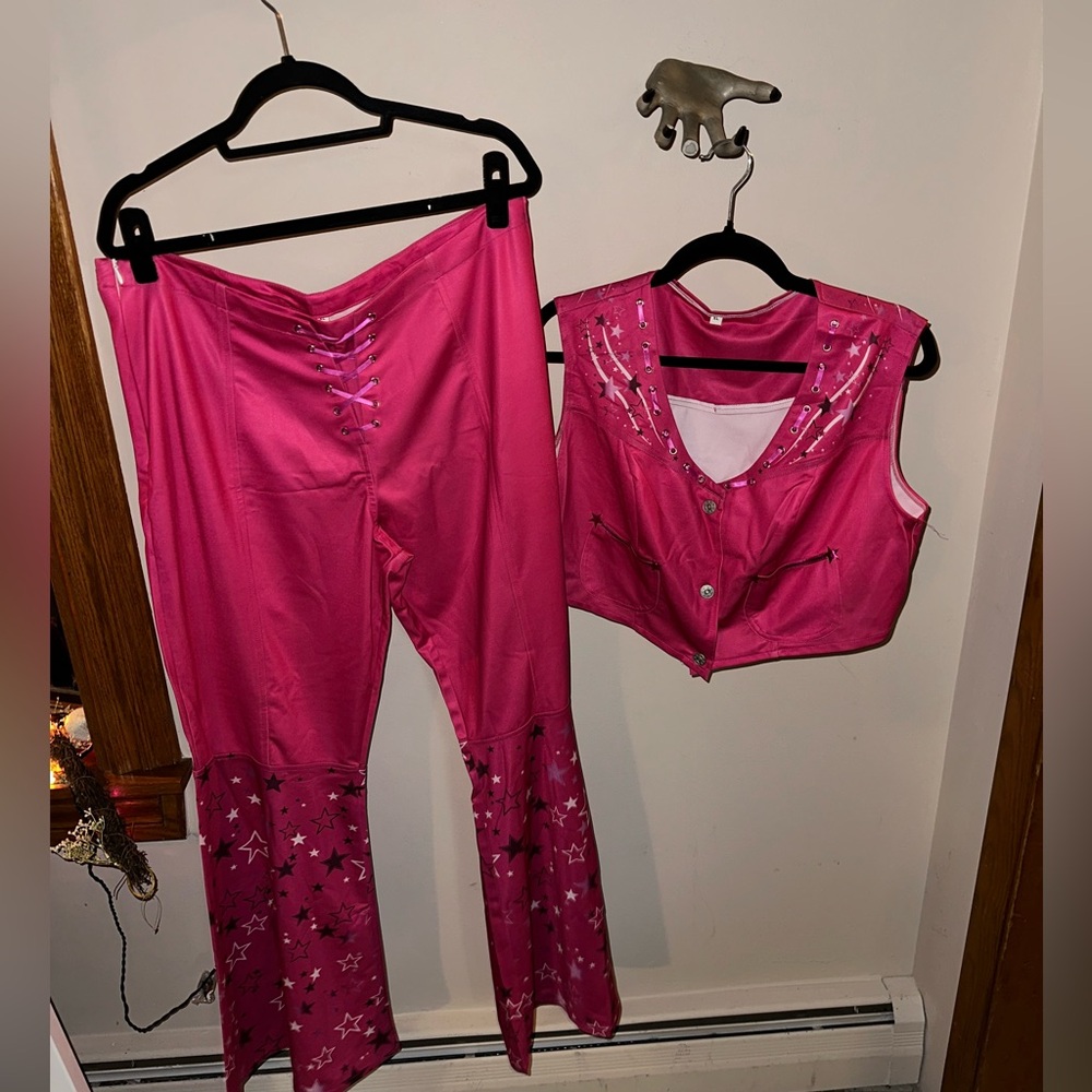 Cowgirl Barbie Costume w/ better details. Never Worn. Says XL but looks XXL.